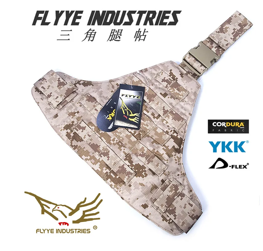 

Flyye FY-HR-B001 wild triangle leg strap MOLLE carrying leg strap outdoor equipment package hardboard B001