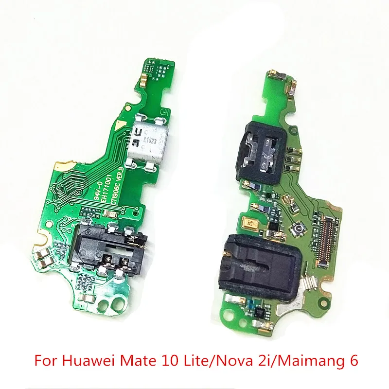 

Original USB Charging Dock Connector Board Flex Cable With Earphone Jack For Huawei mate 10 lite mate10lite Nova 2i