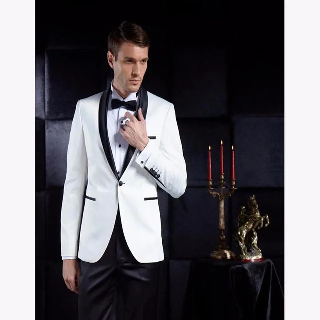 Мужская куртка с блестками белые смокинги для жениха 2018|Костюмы| |