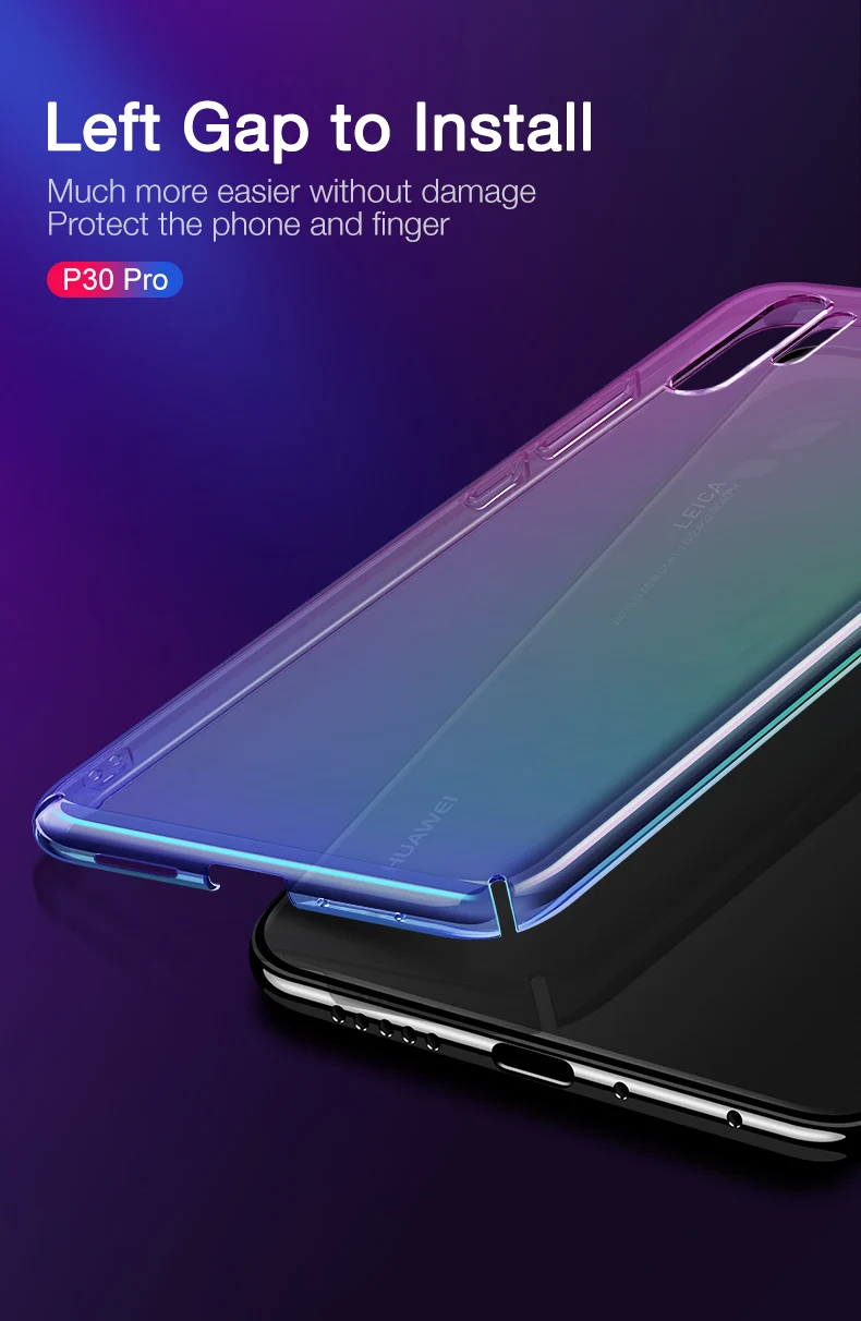 Чехол CAFELE для huawei p30 p20 pro чехол s Роскошный чехол Aurora прозрачный градиентного цвета чехол для huawei p30 p20 светильник Жесткий Чехол для ПК