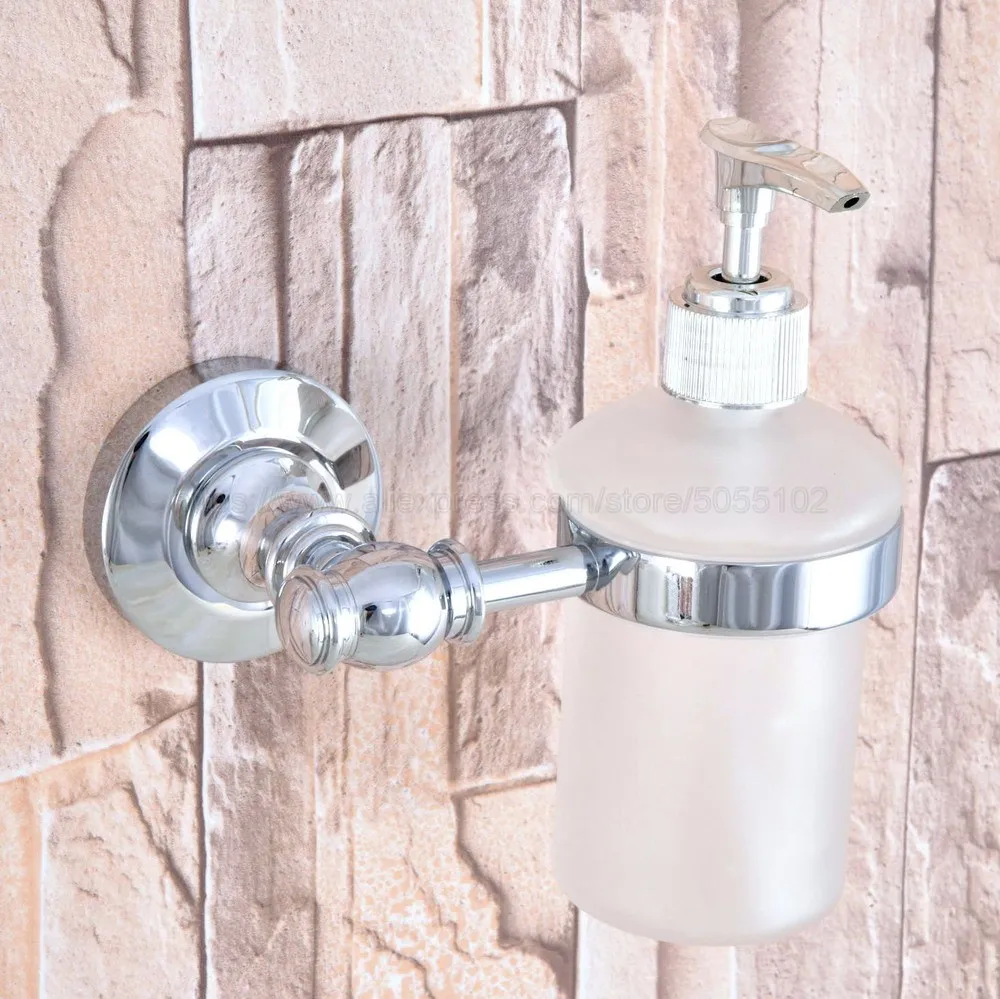 Полированный хромированный диспенсер для мыла рук дозатор жидкого держатель
