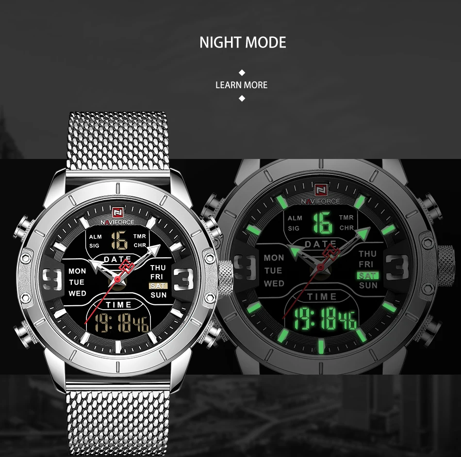 Naviforce новые спортивные цифровые военные мужские часы лучший бренд класса люкс водонепроницаемые наручные часы Relogio Masculino montre homme
