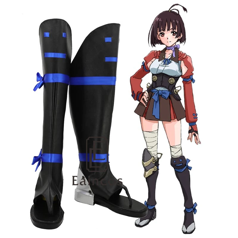 Ботинки аниме Kabaneri of the Iron Fortress Mumei Обувь для костюмированной вечеринки на