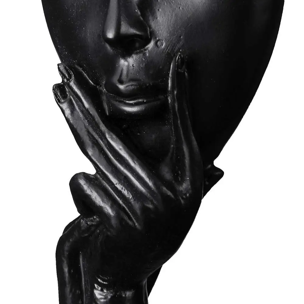 Полимерные декоративные статуи современный мыслитель медитатор орнамент