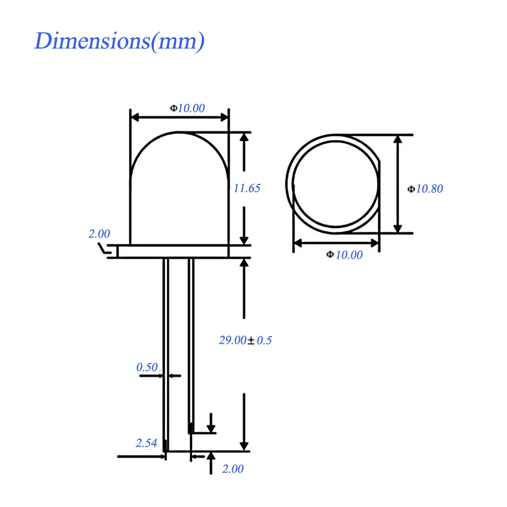 20 шт. 10 мм зеленые рассеянные светодиодные лампы излучающие Диоды 3 в мА | Лампы и