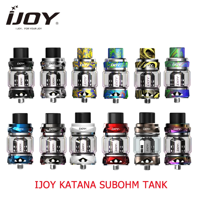 IJOY Катана бак subohm MTL пара распылитель с сеткой катушки 2 мл/5 5 мл большие