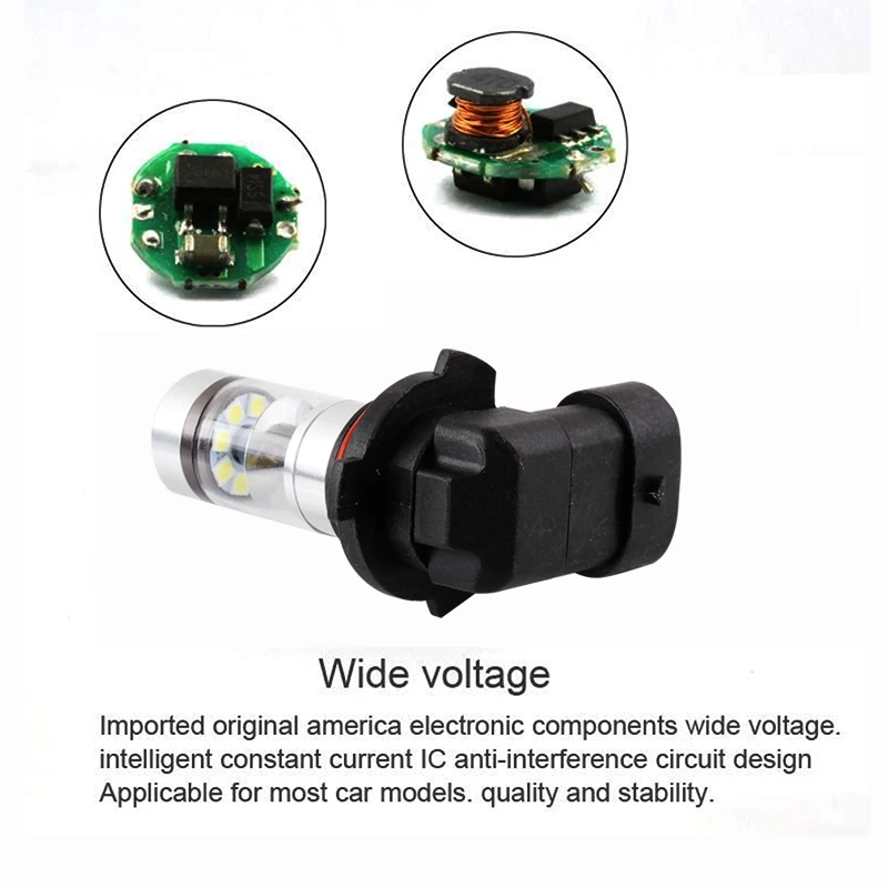 2 шт. 9006 светодиодный Cree Chips HB4 фонарь 1100LM противотуманный светильник для вождения