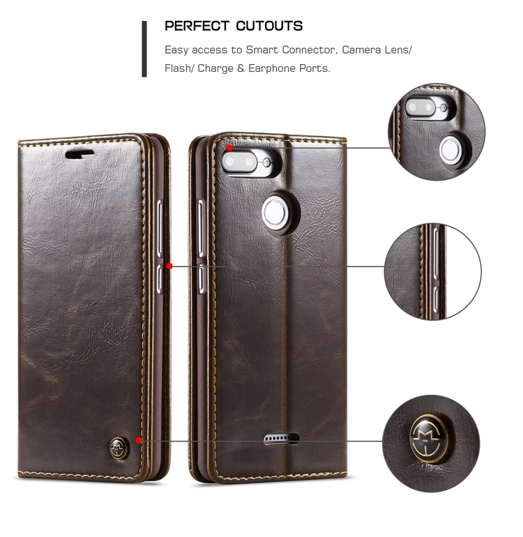 Магнитный чехол-кошелек для Xio mi Red mi 6 6A 6 Pro Note 6 Pro Note 3 mi 5 8 кожаный чехол-книжка флип-чехол