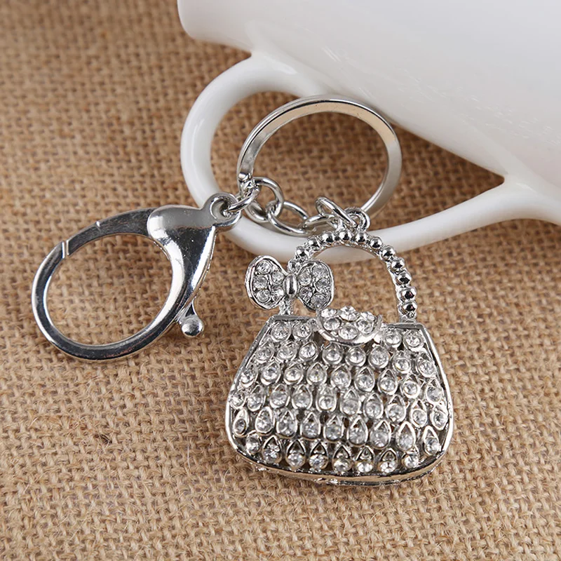 Новинка стразы брелок в форме сумочки кристалл кошелек сумка Женская сумочка