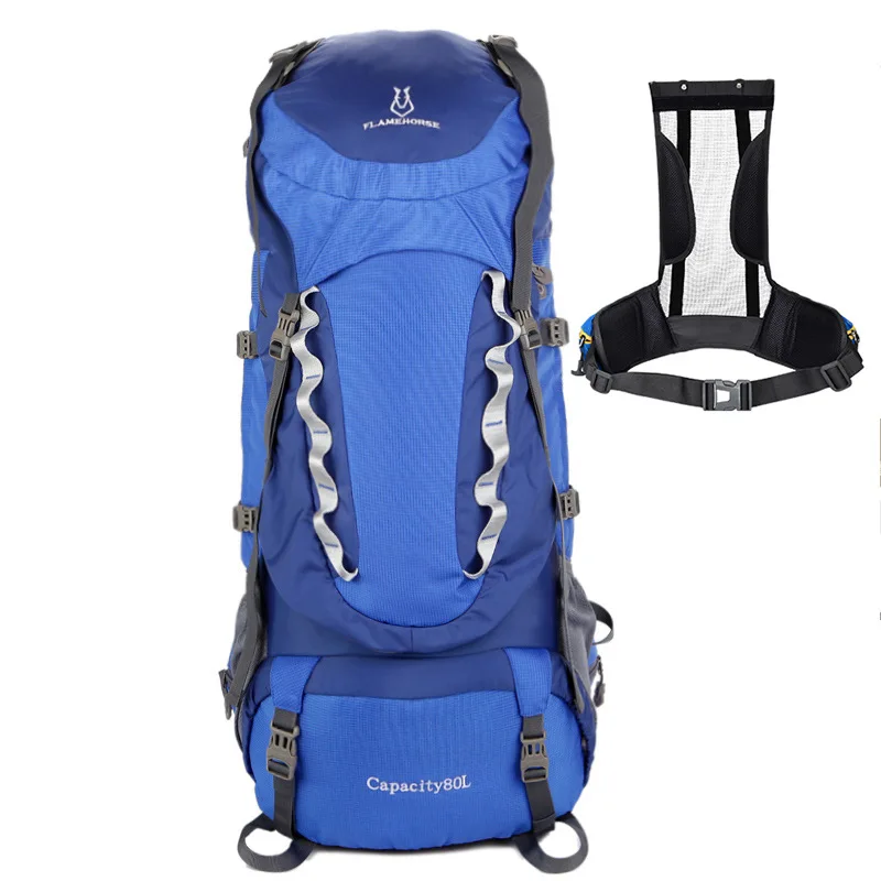 FLAME HORSE Outdoor Mountaineering Backpack 80L Camping Hiking Travel Bag Rucksack Shoulder | Спорт и развлечения