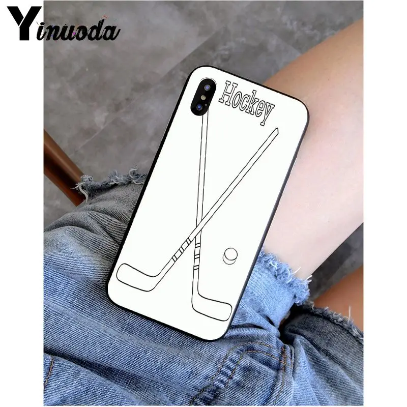 Yinuoda хоккейный каток на заказ фото мягкий чехол для телефона для iPhone 6S 6plus 7plus 8 8Plus X Xs MAX 5 5S XR