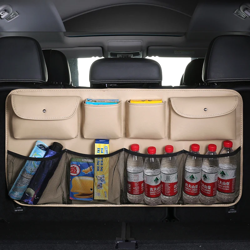 Новая искусственная кожа автомобильная Задняя сумка для хранения на спинку