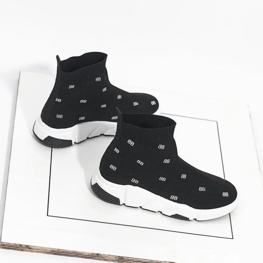 Женские ботинки Martin из эластичной ткани на весну и осень универсальные черные в