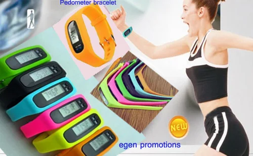 Новый красочный силиконовый фонарик мерцающие функциональные полосы шагомер