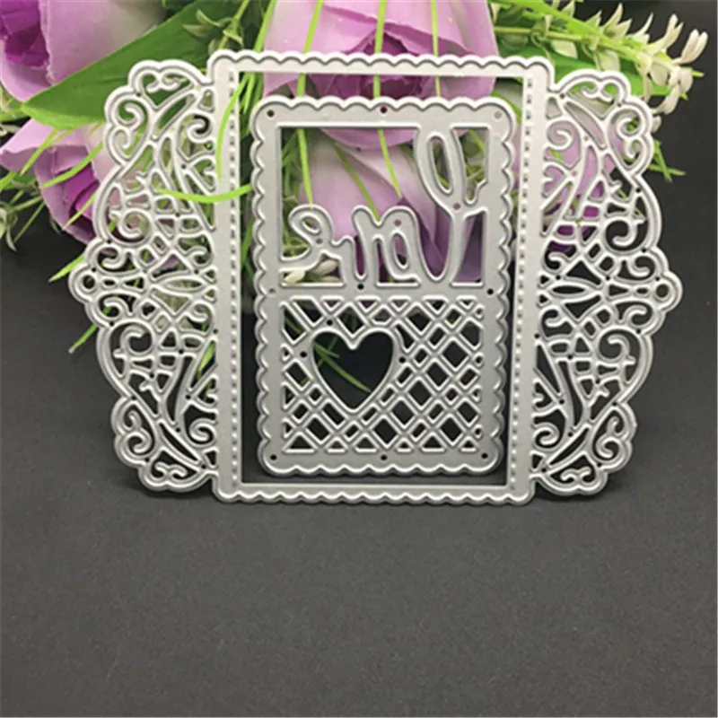 Прямоугольные металлические режущие штампы Трафаретный Скрапбукинг фотоальбом