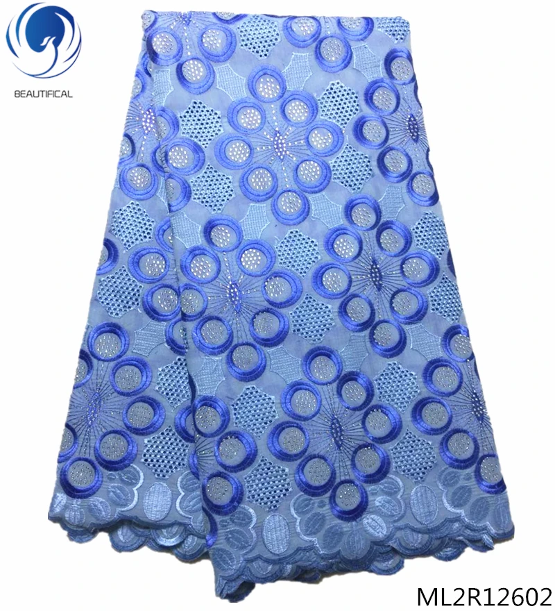 Красивая винно-сухая кружевная ткань Высококачественная Африканская Хлопковая