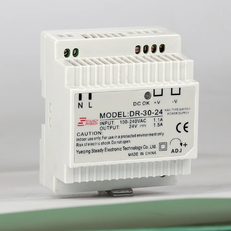 Пластиковый чехол DR-30-12 led переключатель 12 v 2.5a 30 w ac к dc dinrail источник питания Вт