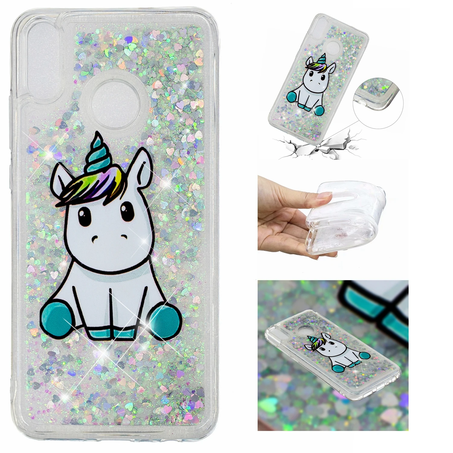 Huawei Honor X8 Funda huawei Honor 8x X8 JSN-L21 чехол для телефона huawei Honor8X 8 X JSN L21 мягкий чехол из ТПУ с динамическим жидким блеском