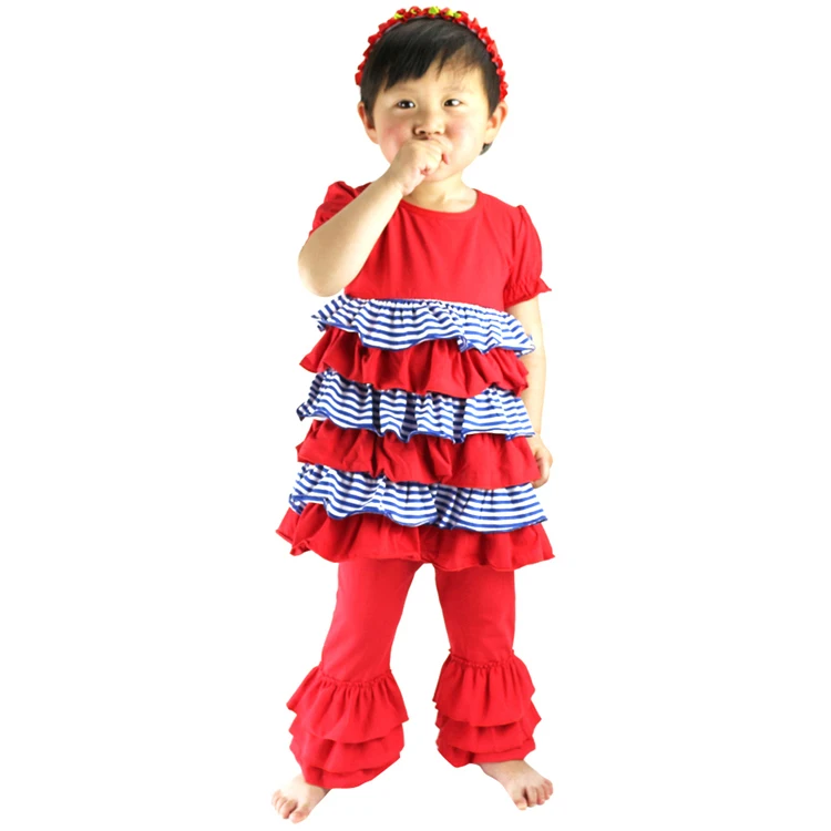 Новые леггинсы для девочек розничная продажа тройная оборка детские свободные