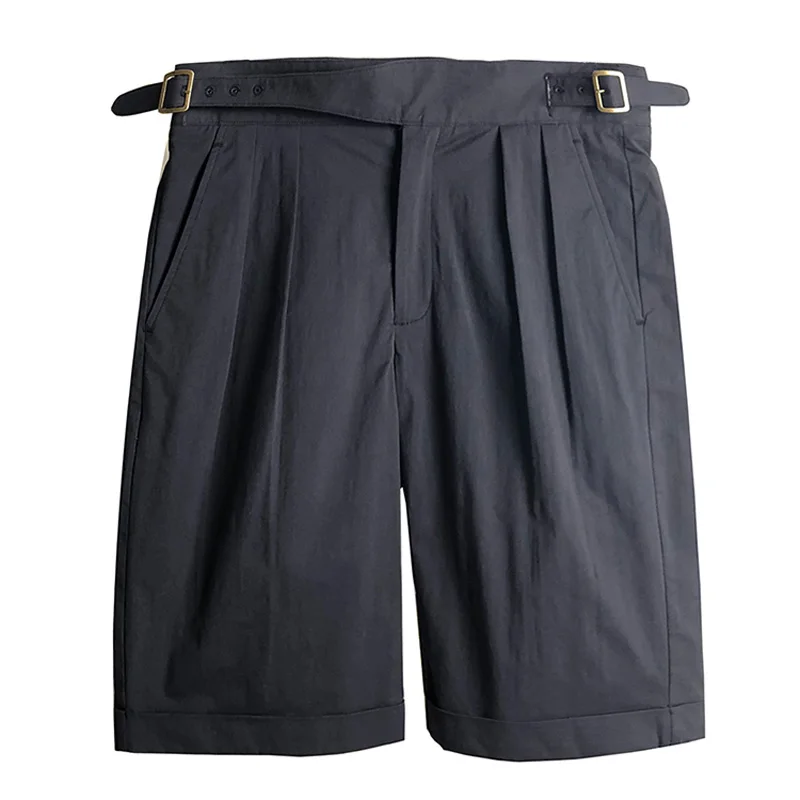 Мужские Винтажные шорты Chino Классические летние свободные в британском стиле