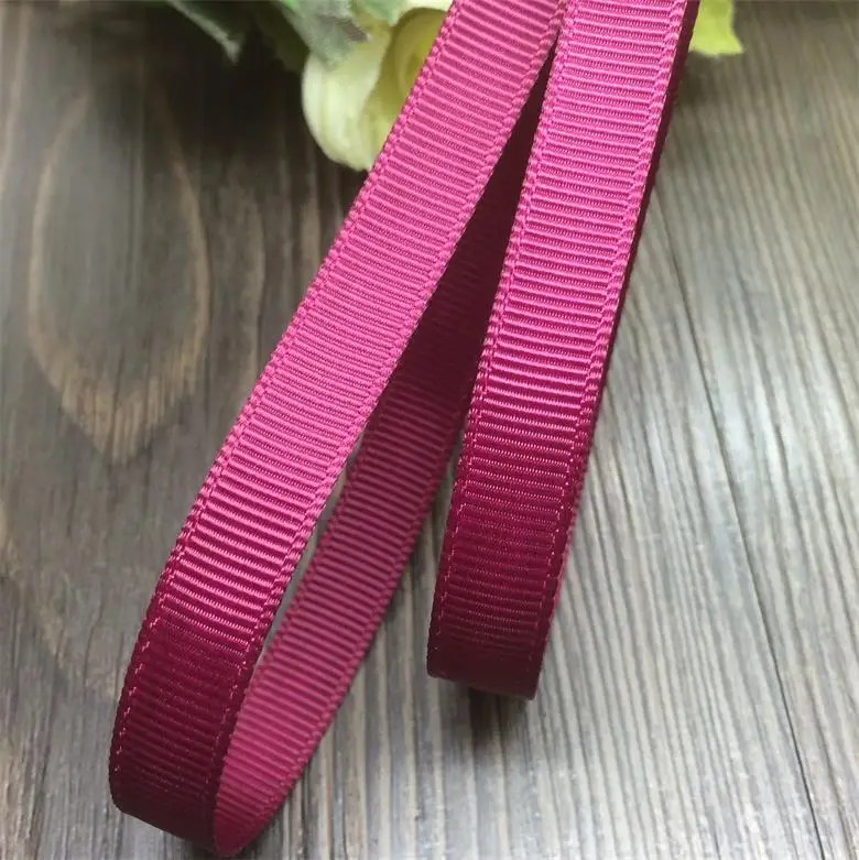 3/8 ''(9 мм) вино сплошная корсажная лента с двойным лицом DIY бант Портплед