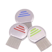 mini pet lice comb stainless steel round dog cat comb pet louse flea remove hair trimmer pet grooming tool pet supplies