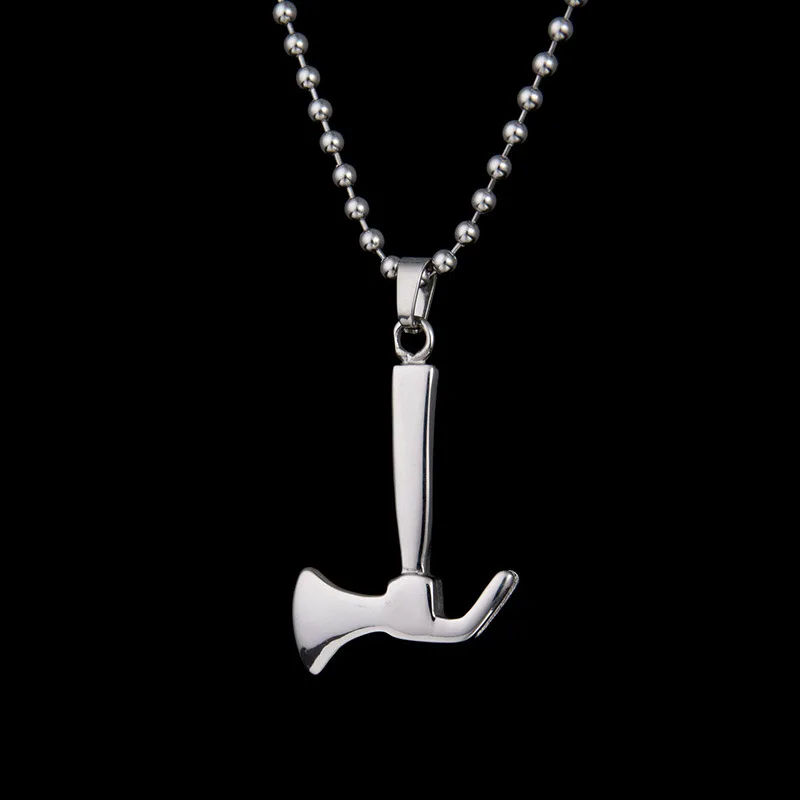 Панк крутой золотой цвет 361л нержавеющая сталь Пожарный топор подвеска в виде