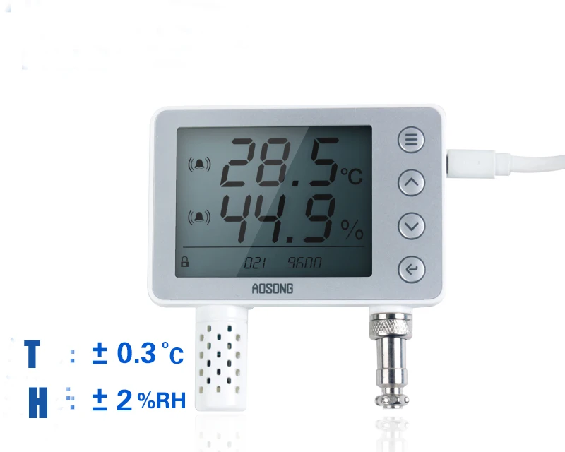Free shipping AW1485A RS485 Digital Temperature and humidity transmitter rs485 temperature sensor 3.5inch LCD display | Электронные