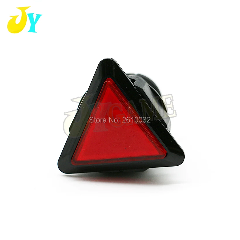 1PCS 12V LED Light Lamp 39MM Triangle Push Button Arcade Video Game Player Switch | Спорт и развлечения