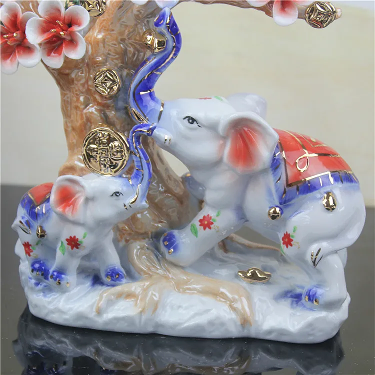 Керамика ремесла повезло слон украшения творческий современный домашний декор