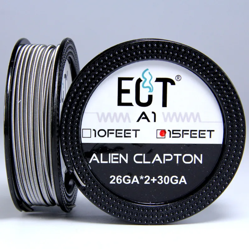 Нагревательная проволока A1 15 футов/рулон Alien Fused Clapton нагревательная DIY для RDA RBA