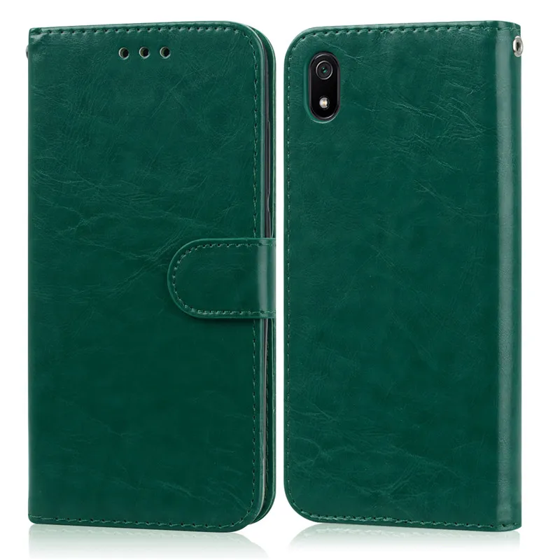 Dark Green Xiaomi Redmi 7A Case Redmi7a Cover Soft Silicone Back Cover Redmi 7a Leather Flip Case For Xiomi Xiaomi Redmi 7A A7 Phone Cases - Цвет: Dark Green