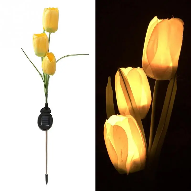 Светодиодный светильник на солнечной батарее открытом воздухе