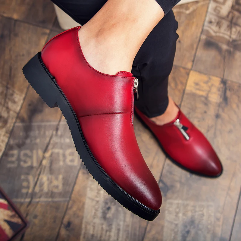 GodErlang/Мужская обувь кожаная мужская повседневная дизайнерские лоферы цвет