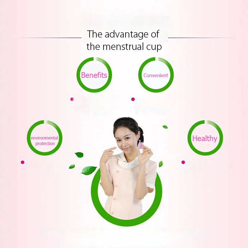 Женская Гигиеническая продукция розовая чашка для липы силиконовая менструации