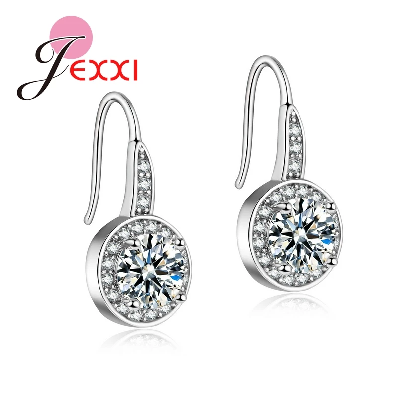 Женские серьги из серебра 925 пробы с фианитом|pendant switch|earring rhinestoneearrings zebra |