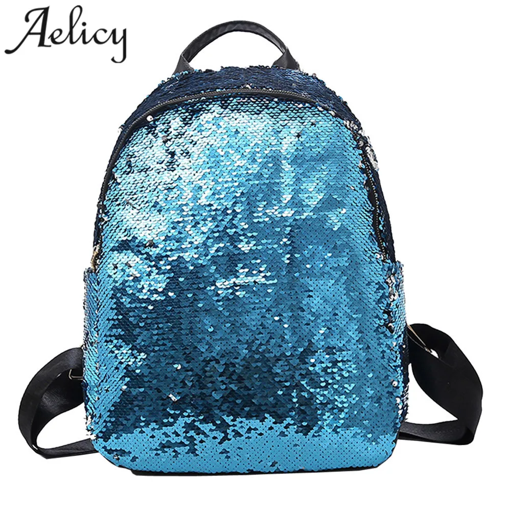 Aelicy сумки для женщин 2018 Pu Высокое качество женский Блестящий рюкзак Дамский