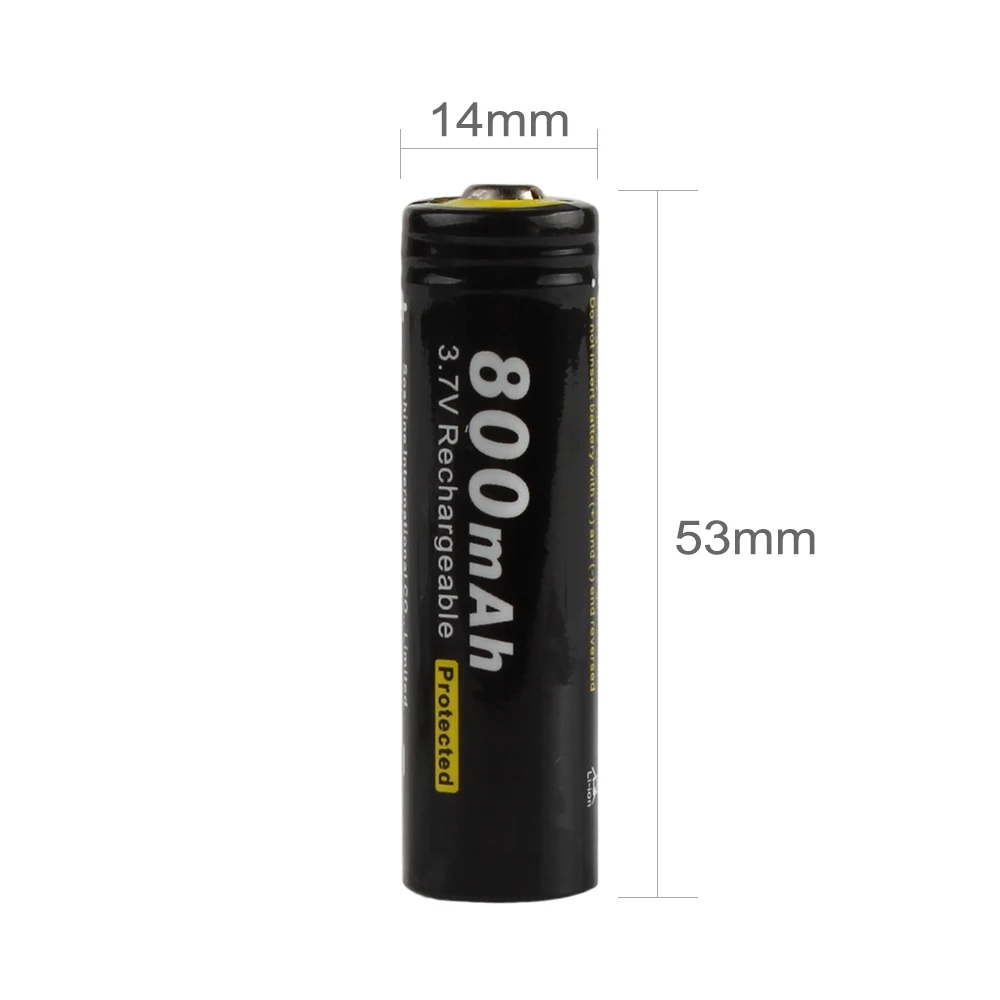 4 шт./лот Soshine 3 7 V 800mAh 14500 литий ионная аккумуляторная батарея AA с защищенной