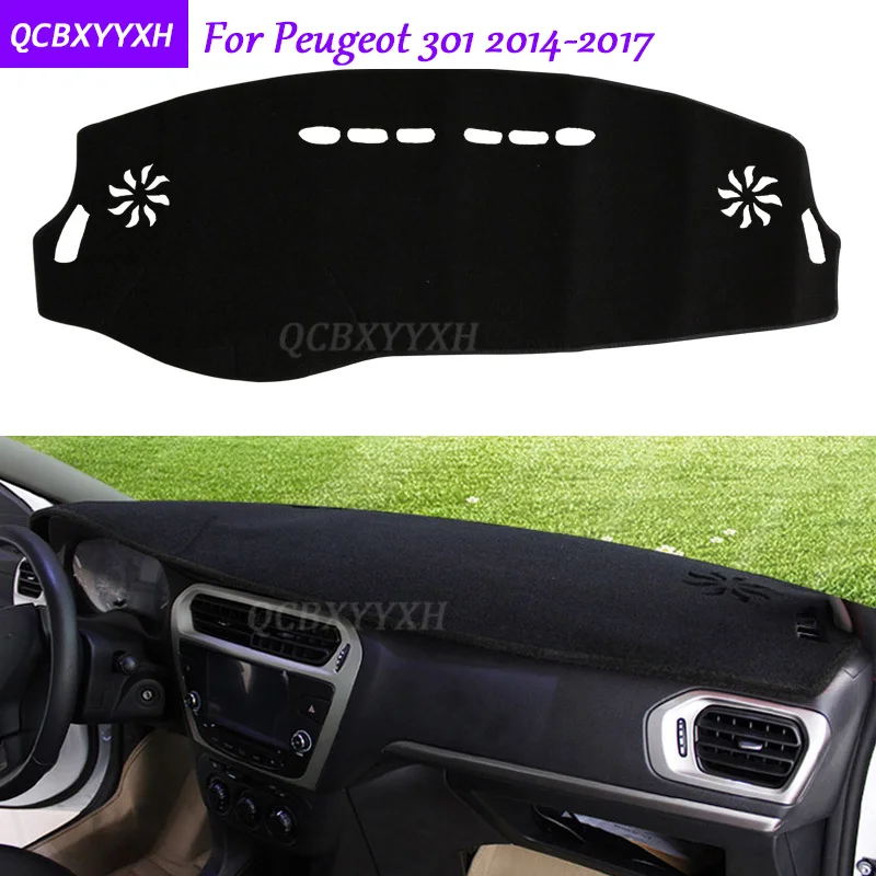 Коврик для приборной панели Peugeot 301 2014 2017 защитный коврик интерьера Photophobism