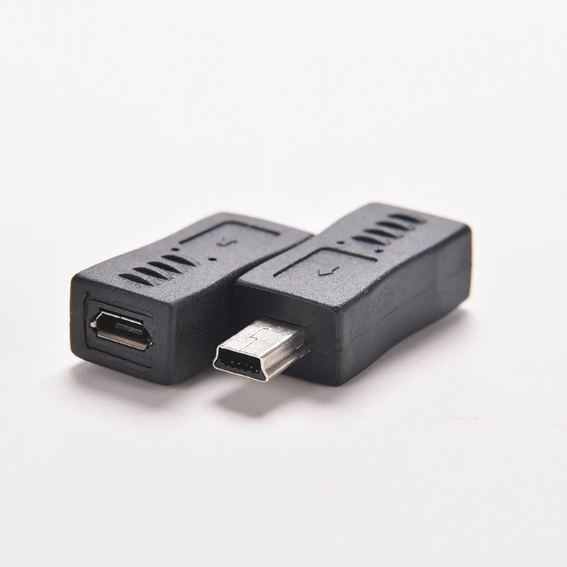 1 шт. 4 типа прямой/L образный черный Micro / Mini USB гнездовой к Штекерный адаптер