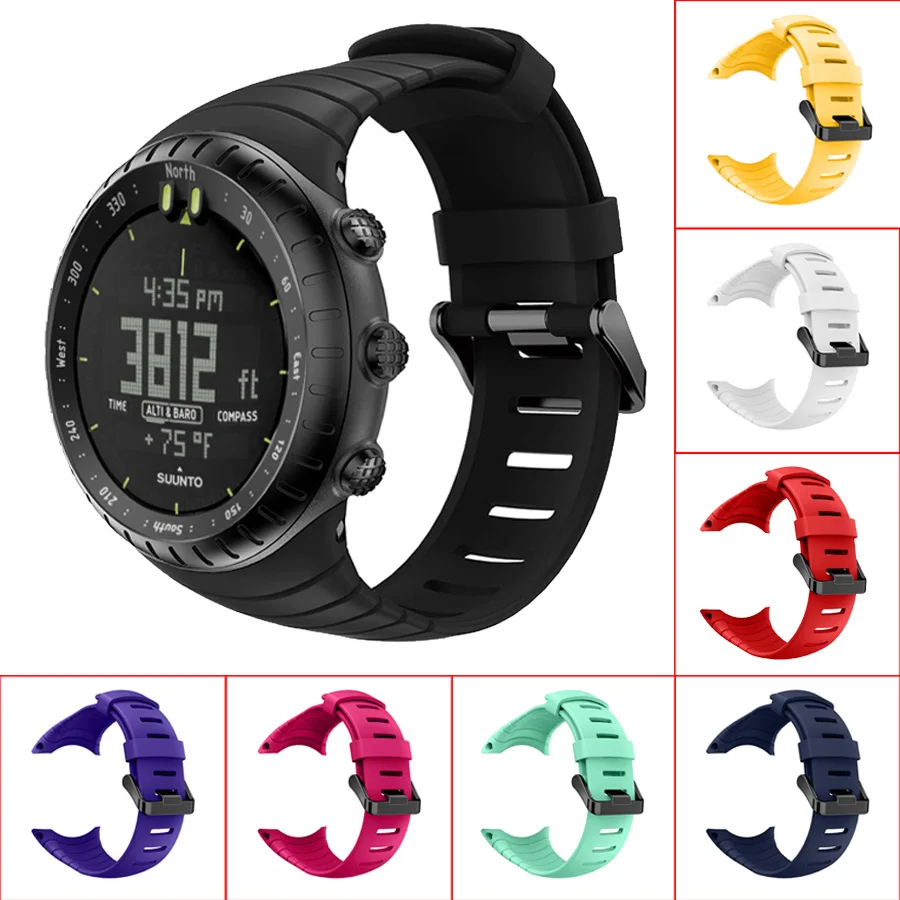 Высококачественный силиконовый спортивный ремешок для Suunto Core Смарт часы быстрая