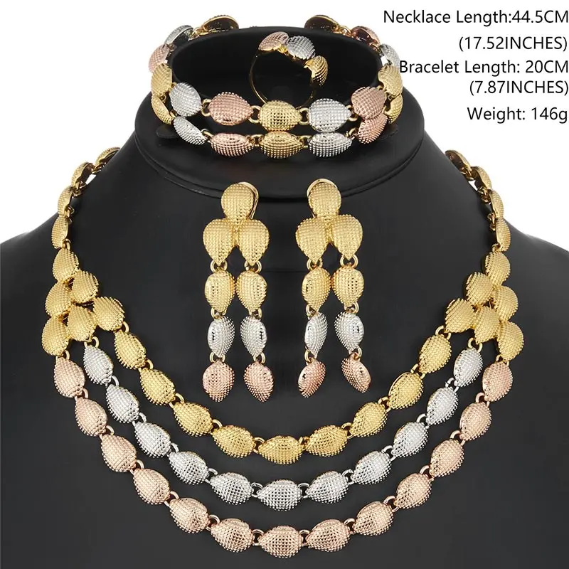 BTSETS Turkish Jewellery Set For Women Big Nigerian Wedding Necklace African Beads Jewelry Vintage Costume Sets | Украшения и