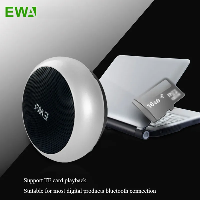 Makescc EWA A110 Bluetooth громкая связь мини динамик открытый портативный MP3 плеер круглый