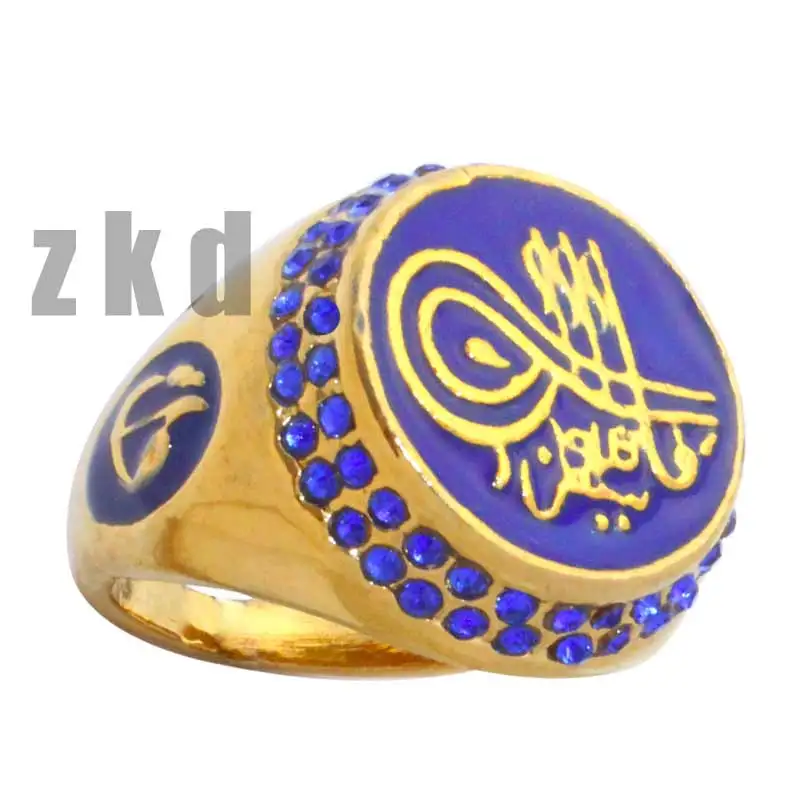 Кольцо с синими кристаллами zkd|blue crystal ring|crystal ringring ring |