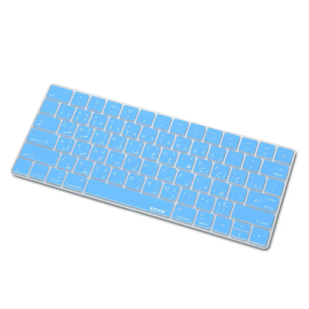 Чехол для клавиатуры Magic Keyboard с арабской раскладкой защитная пленка XSKN Blue из