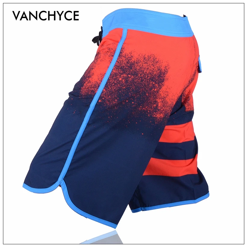VANCHYCE Мужские шорты пляжные бермуды короткая быстросохнущая Серебряная доска для