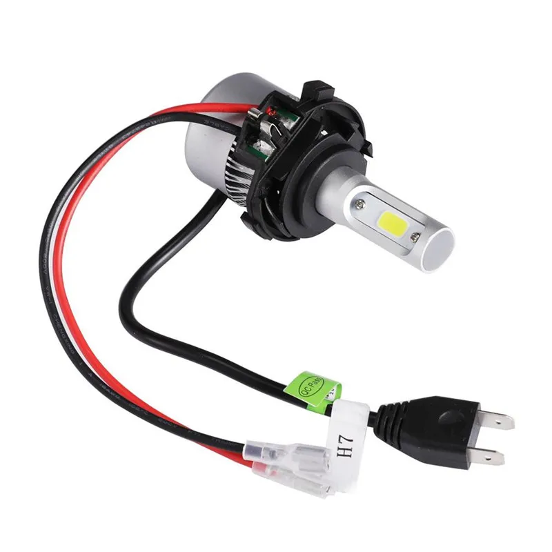 Oslamp 2 шт. для VW Golf MK7 Led H7 лампы фар черные пластиковые держатели адаптеров