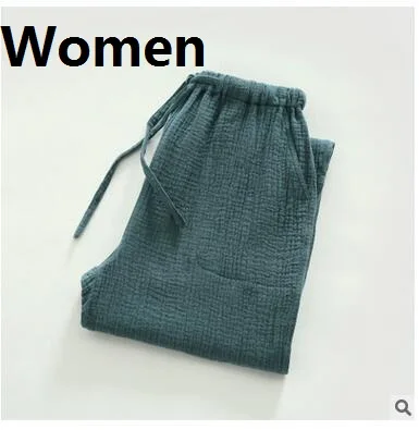 women Брендовые штаны для сна, мягкие европейские размера плюс, мужская летняя хлопковая тонкая Пижама, штаны, брюки, мужские качественные продажи - Цвет: women