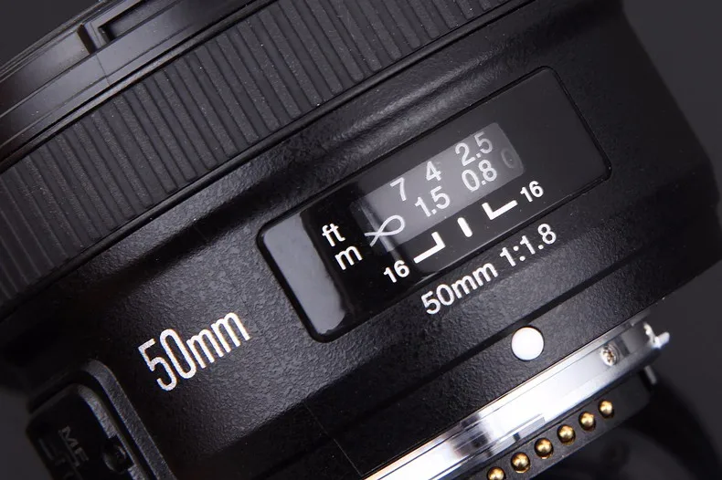 Объектив YONGNUO yn 50 мм F1.8 для камеры Nikon F объектив с автофокусом и большой