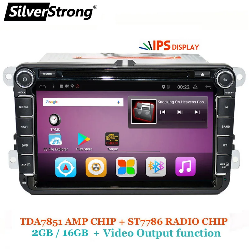SilverStrong ips матрица Android8.0 автомобиль DVD для Volkswagen PASSAT B6 B5 GOLF6 Golf jetta Polo CC TIGUAN OCTAVIA2 gps